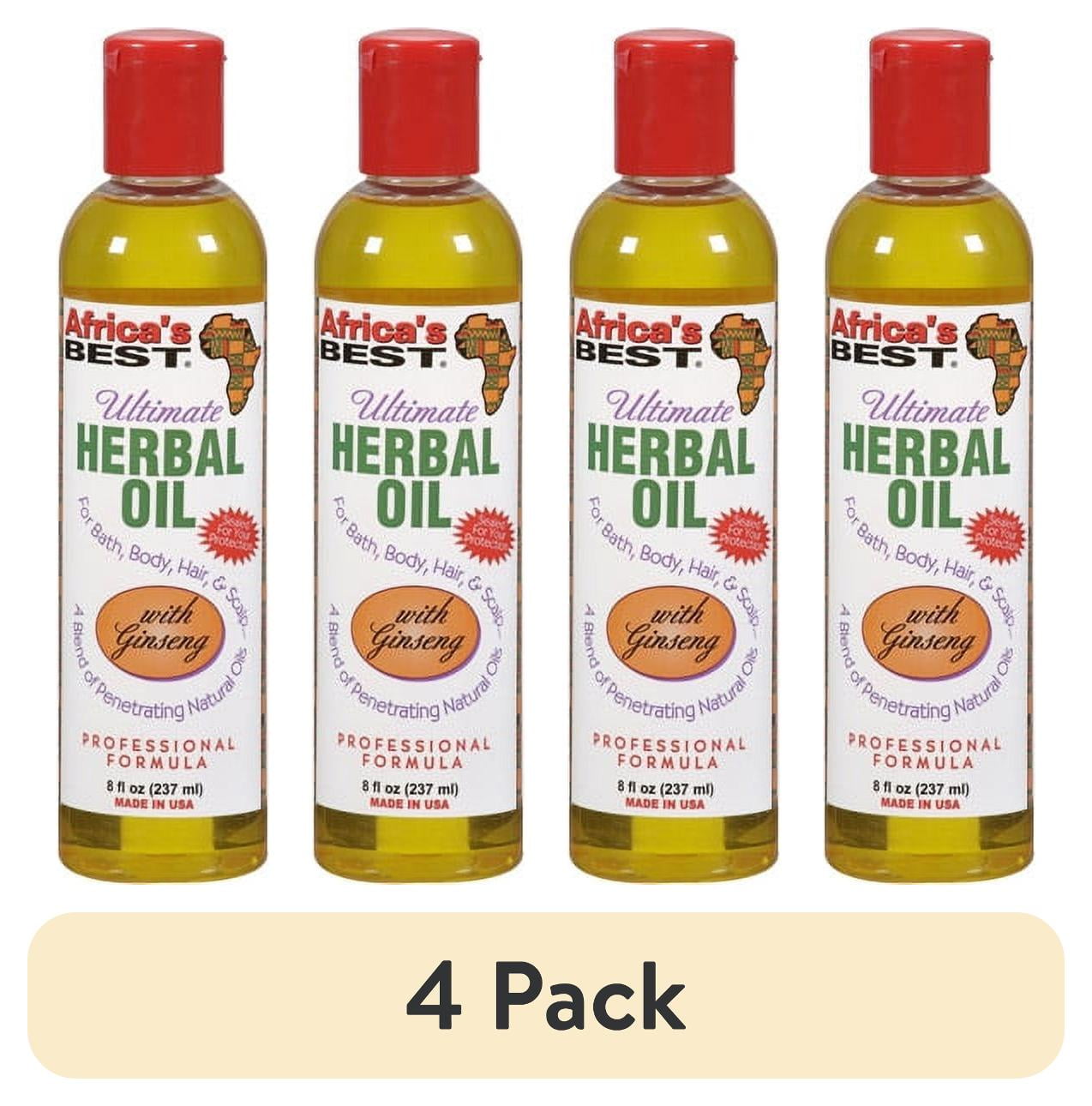 Africa's Best Ultimate Herbal Oil For Hair, Body, and Nails, 8 Oz(4