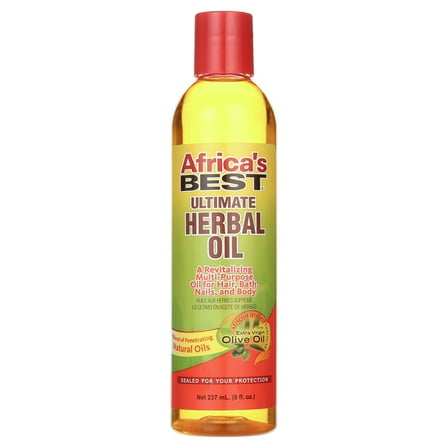 Africa's Best Ultimate Herbal Oil for Hair, Bath, Nails and Body, 8 fl oz  8 oz., Dry Skin