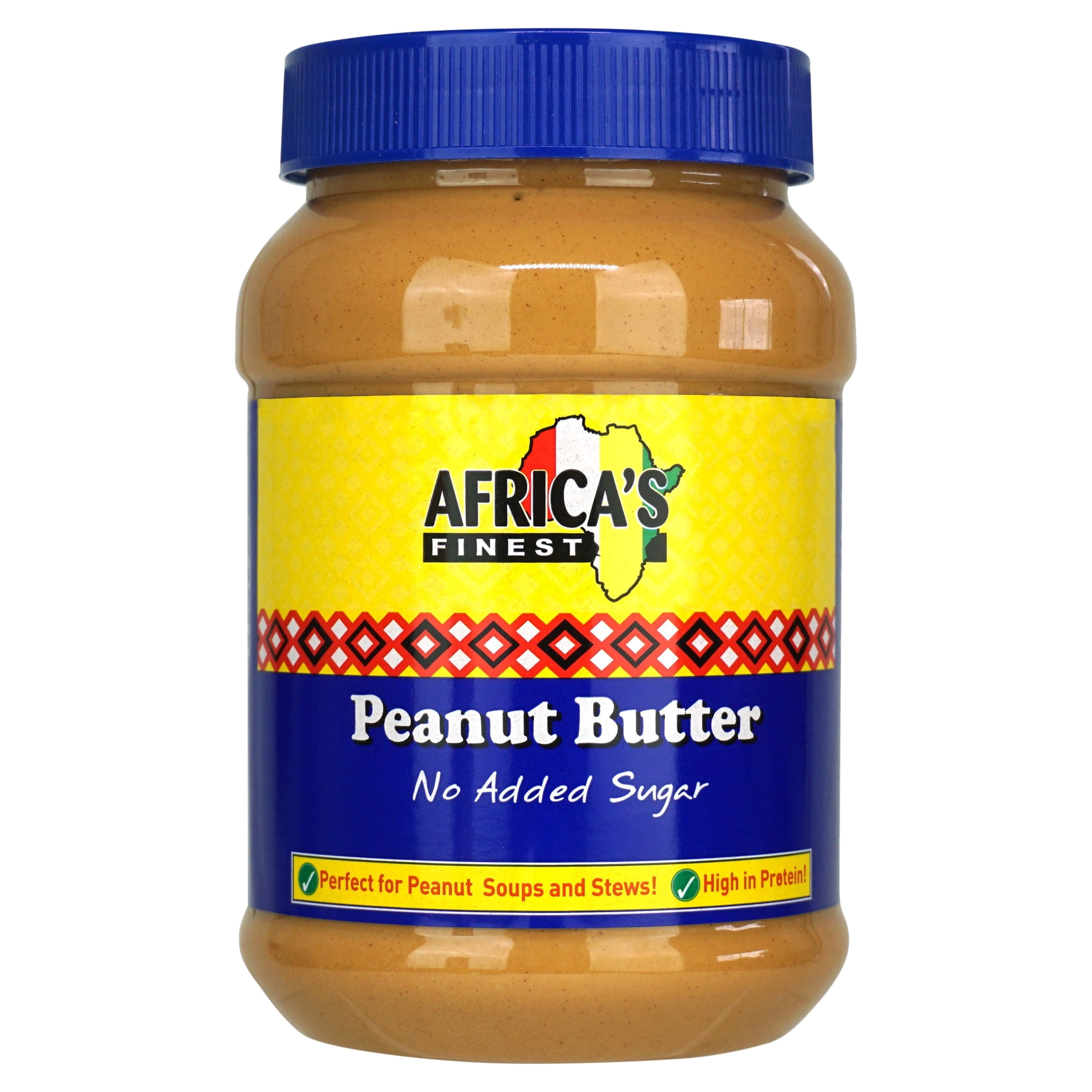 Africa's Finest Peanut Butter No Added Sugar 1kg, Imported from Britain