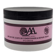 African Afro Argan Oil Leave In Conditioner and Hair Repair Cream | Leave In Conditioner for Curly Hair and All Other Hair Types | Made Cruelty-Free with Natural Ingredients | 8 Fl Oz