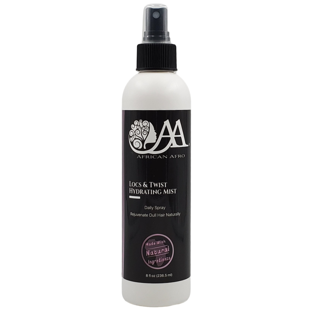 African Afro Locs and Twist Hydrating Mist Spray for Hair Hair