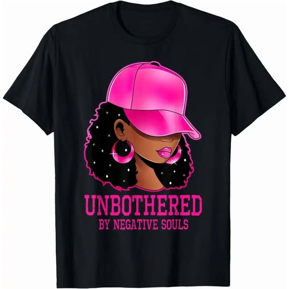 African American Afro Queen Sassy Black Woman Unbothered T-Shirt