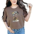 thumbnail image 1 of African American Art TShirt, Beautiful Woman Illustration Tee, Ethnic Design Shirt, Afrocentric TShirt, Statement Graphic Tee, Espresso Comfort Colors T-Shirt, XL, 1 of 1