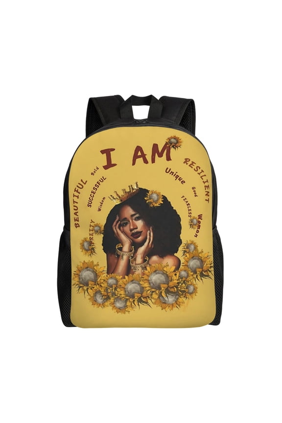 African American Backpack Large Capacity Laptop Bag for Men and Women