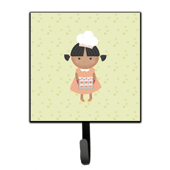 African American Baker on Green Leash or Key Holder