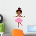thumbnail image 1 of African American Ballerina Dancing Wall Decal Wallmonkeys Peel and Stick Decals for Girls (18 in H x 18 in W) WM502716, 1 of 4