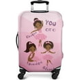thumbnail image 1 of African American Ballerinas Luggage Protective Cover (No Luggage, Cover only) Ballerina girl Elastic Suitcase Cover Fit 25-28 Inch Luggage, 1 of 6