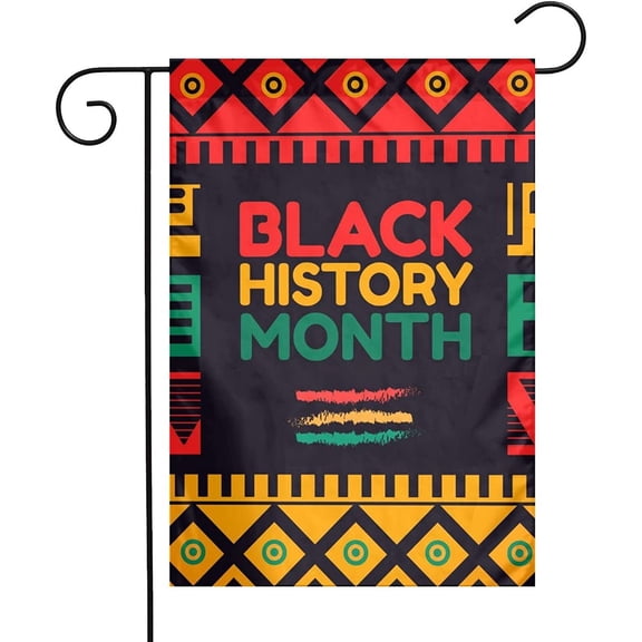 African American Black History Month Art 1 Garden Flag 12x18 Inch Double Sided Flag Yard Home Decoration
