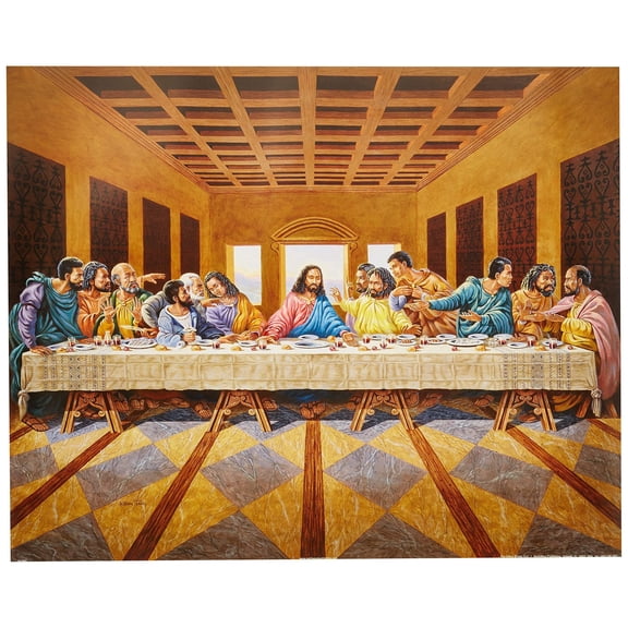 African American Black The Last Supper Jesus Christ Religious Picture Art Print
