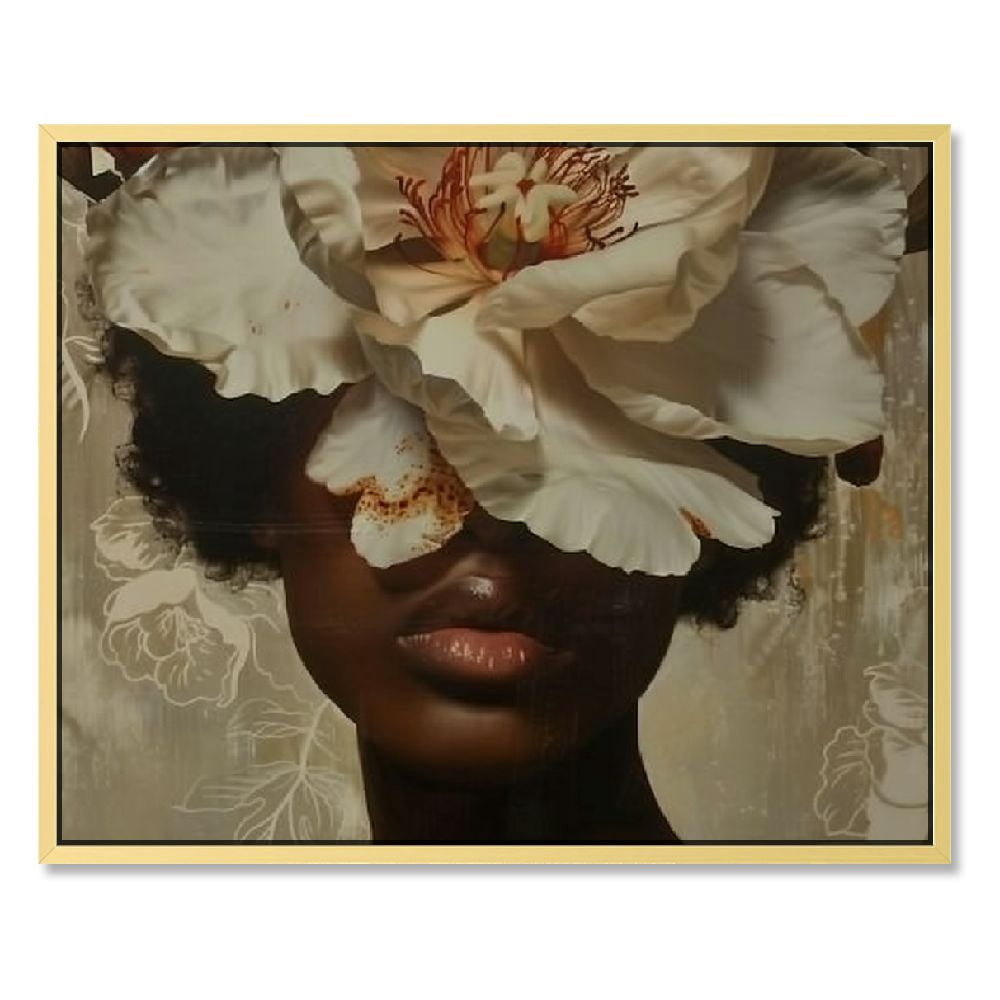 African American Black Woman Wall Art Black Girl Art Poster Blooming ...