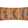 thumbnail image 1 of African American Canvas Wall Art Painting Retro Style Black Woman Ethnic Ancient Theme Picture Prints Girl Room Black Art Painting Bedroom Bathroom Unframed, 1 of 6