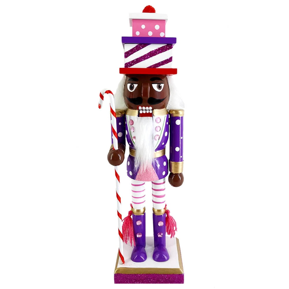 Walmart African American Nutcracker Soldier Decoration with Candy Cane ...