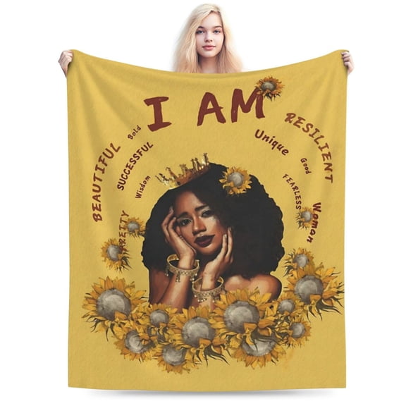 African American Cozy Throw Blanket 50x40