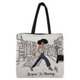 thumbnail image 1 of African American Expressions - Keepin' It Moving Woven Tote Bag (Cotton Blend, 17" x 17") WTB-11, 1 of 2