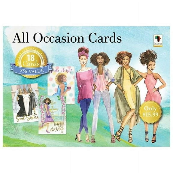 African American Expressions 342465 Boxed All Occasion Phenomenal Women Card - Box of 18