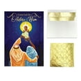 thumbnail image 1 of African American Expressions - Embossed Christmas Cards Boxed Set - Traditional Religious Designs - Set of 15 (5x7) Cards with Foil-Lined Envelopes & Gold Sticker Seals - Come Let Us Adore Him, 1 of 1