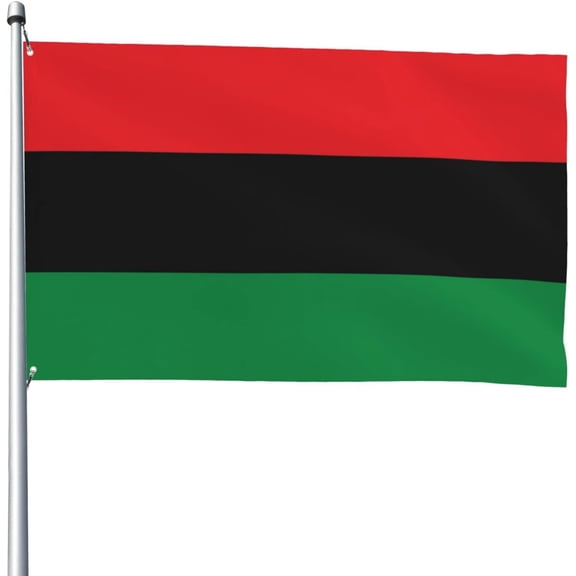 African American Flag Red Black and Green Flag 4X6 Feet - Vivid Color and Fade Proof - Outdoor Flag Garden Flag with Grommets