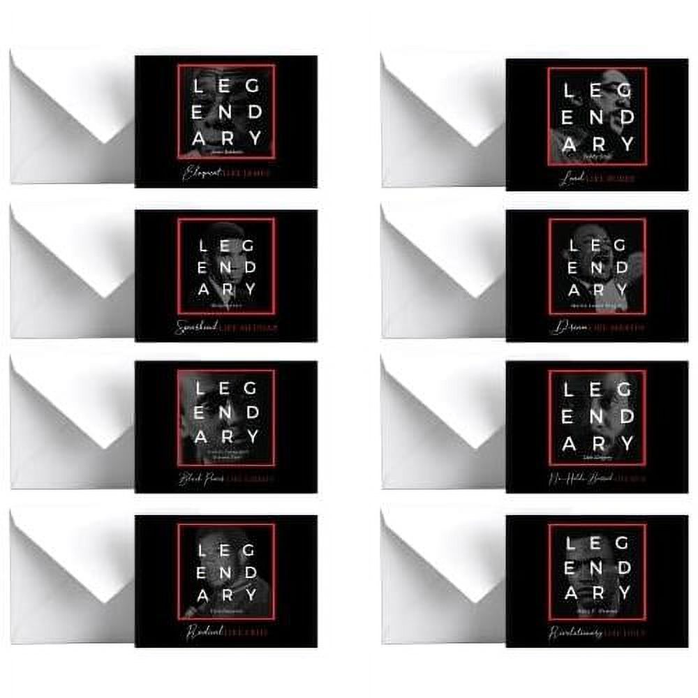 African American Inspirational Note Card Set: Featuring Black Activist ...