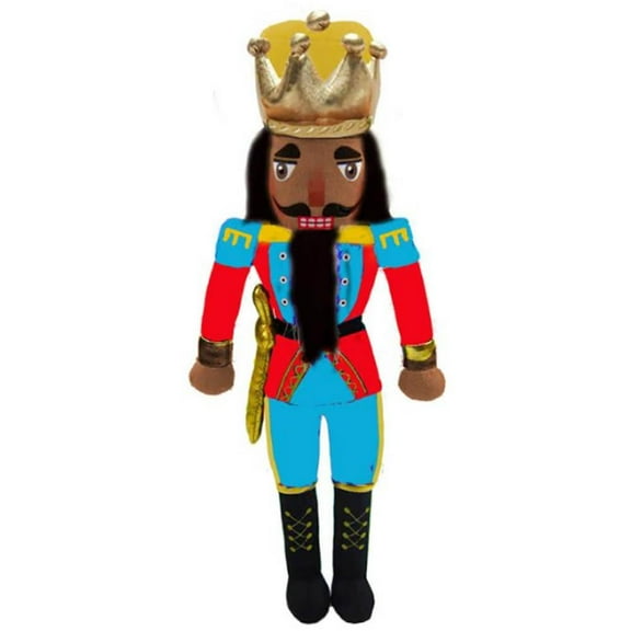 African American King Nutcracker Plush Doll 14 inch