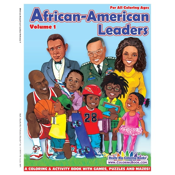 African American Leaders Coloring Book 8.5"x11"
