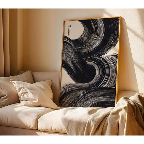 African American Moon Goddess Print, Boho Woman In Floral, Selene Art Home Decor #5296, 8x12 UNFRAMED