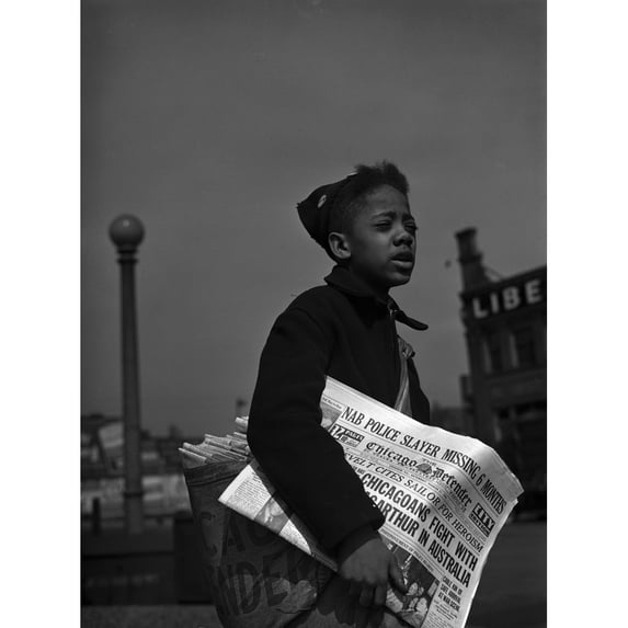 African American Newsboy History (24 x 36)