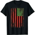 thumbnail image 1 of African American Pride Flag - Pan-African Green Red Black T-Shirt, 1 of 5