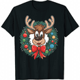 thumbnail image 1 of African American Santa Christmas Party Fun T-Shirt, 1 of 7