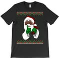thumbnail image 1 of African American St. Nick Claus Funny Christmas Pajamas Funny Kwanzaa H29781 T-Shirt, for Men and Women, Up to Size 5XL, 1 of 2