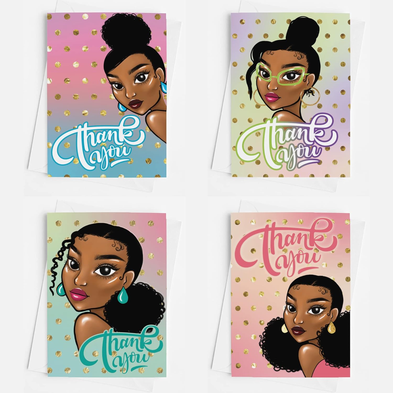 African American Thank You Cards For All Occasions Beautiful Art Of