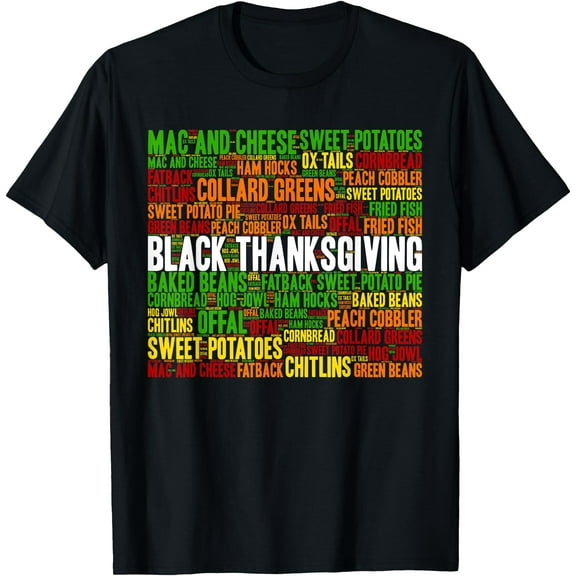 African American Thanksgiving Tradition Foods T-Shirt