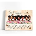 thumbnail image 1 of African American Wall Art Black Girl Wall Art Christian Gifts for Women God Says You Are Inspiration Art Scripture Wall Decor Bible Verse Wall Art For Office Home Decor Framed Ready To Hang 8x10inch, 1 of 6