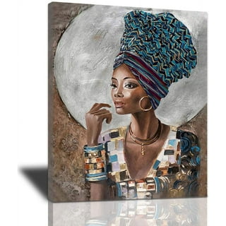 20 Pcs Stretched Pre Drawn Canvas Afro Queen Black Art for Painting for  Adults K