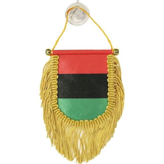 African American Window Hanging Flag (Shield)