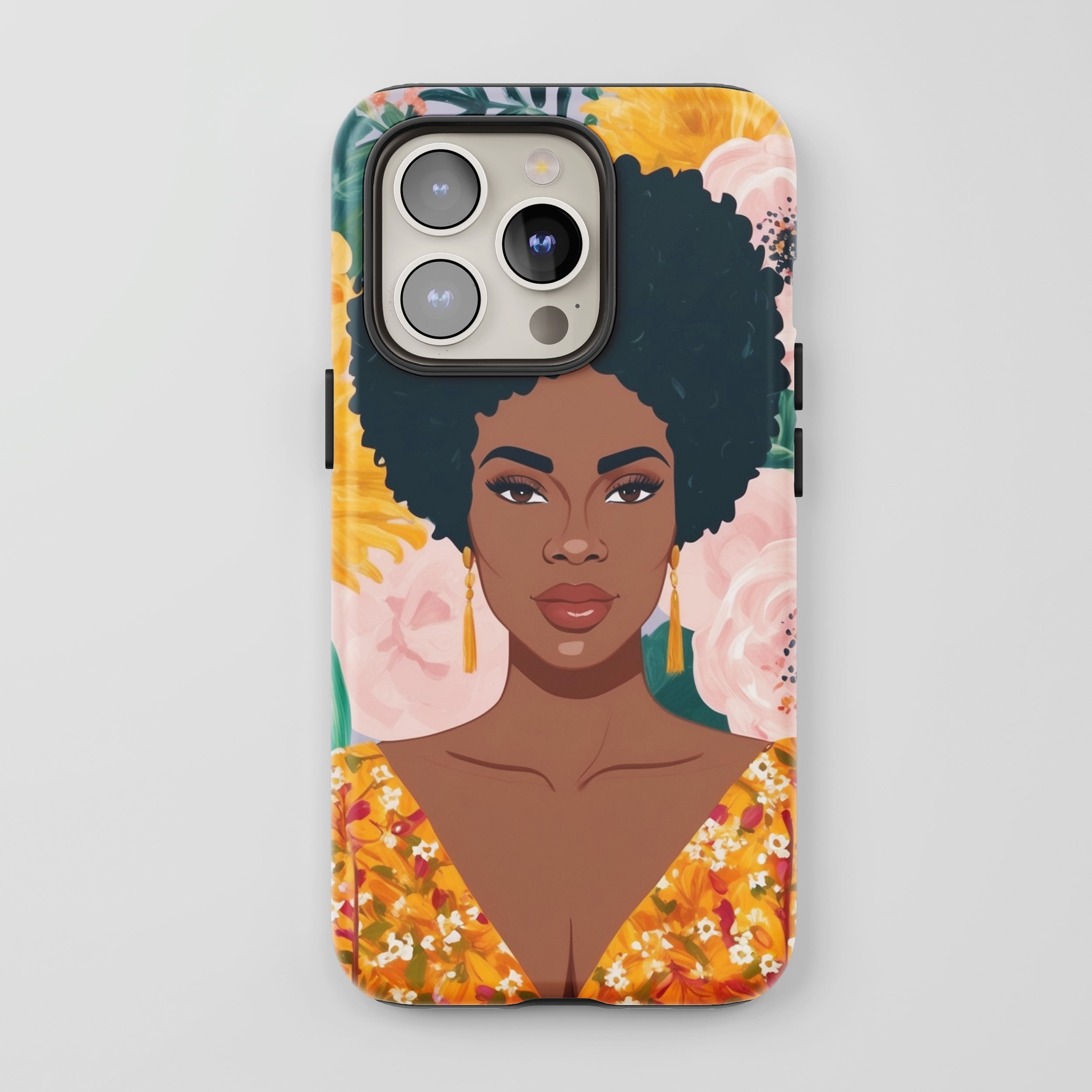 African American Woman For All iPhone Series Protective Phone Case ...