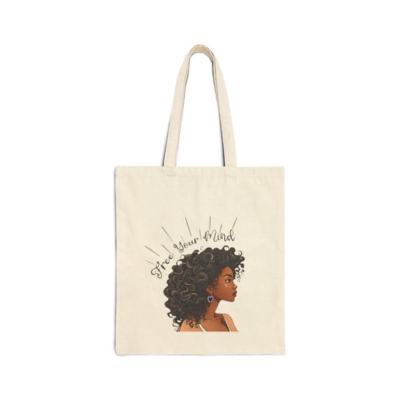 African American Women Face: Free Your Mind Tote Bag