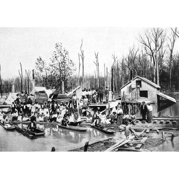 African Americans Left Homeless By The Mississippi Floods Of 1912 Some Of The Worst In Memory And Comparable To Those Of