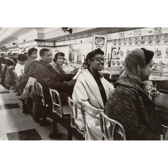 African Americans Sit In Protest At A Whites-Only Lunch Counter In Nashville History (24 x 18)