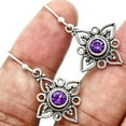 thumbnail image 1 of African Amethyst 925 Sterling Silver Earrings Jewelry E-1250 AGE1003_D, 1 of 6