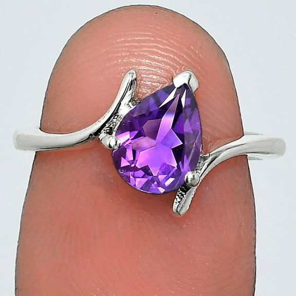 African Amethyst 925 Sterling Silver Ring s.8 Jewelry R-1731 AGR1022_A_8