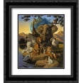 thumbnail image 1 of African Animals 2x Matted 20x24 Black Ornate Framed Art Print by James Himsworth III, 1 of 2