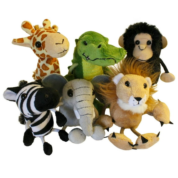 African Animals Puppets 6pk (Other)