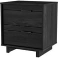 thumbnail image 1 of African Artistry Rectangular Nightstand, Trendy Finish, Bedroom Endtable, Night Table, Bed Night Stand, Functional Storage Solution for Bedrooms Gray Oak/2 Drawers Without Shelf, 1 of 8