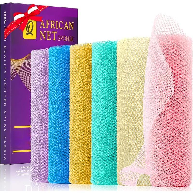 African Bath Sponge African Net Long Net Bath Sponge Exfoliating Shower ...