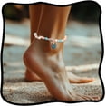 thumbnail image 1 of African Beaded Ankle Bracelets for Women Shell Blue Anklets Beads Beach Womens Anklet Bracelet Foot Chain Jewelry, 1 of 5