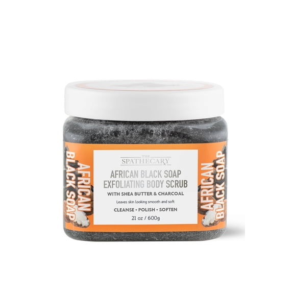 The Spathecary African Black Soap Exfoliating Body Scrub - 21 oz