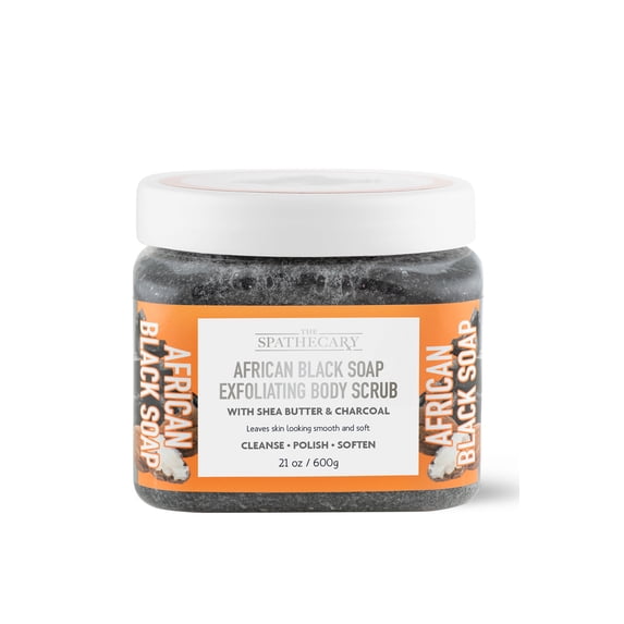The Spathecary African Black Soap Exfoliating Body Scrub - 21 oz