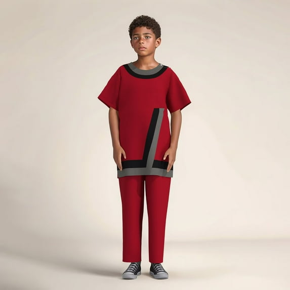 African Boy Suit 2 Pcs Set Short Sleeve Shirt and long Pant African Clothes for Boy Dashiki Children Outfit