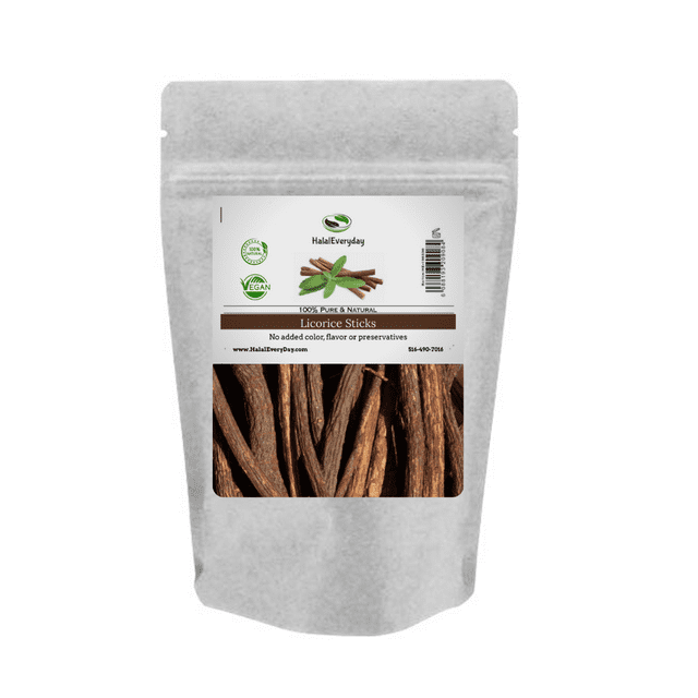 African Chew Sticks Natural Licorice Root Sticks 1/2 Lb Approximately 2030 Sticks All