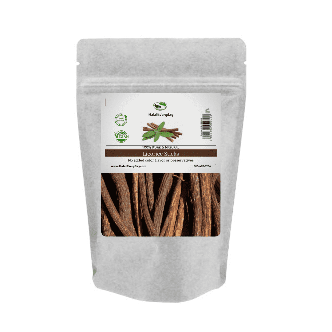 African Chew Sticks - Natural Licorice Root Sticks - 1/2 Lb - Approximately  20-30 Sticks